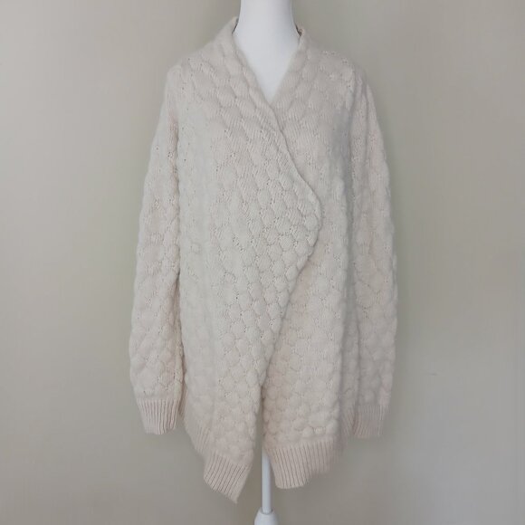 Zadig & Voltaire Daphnee Alpaca Lambswool Blend Open Cardigan Sweater Size S - Picture 3 of 8